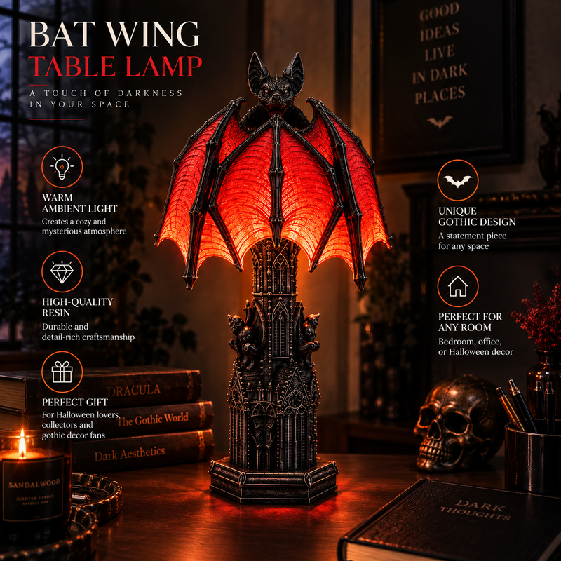 Bat Halloween Lamp By Likky